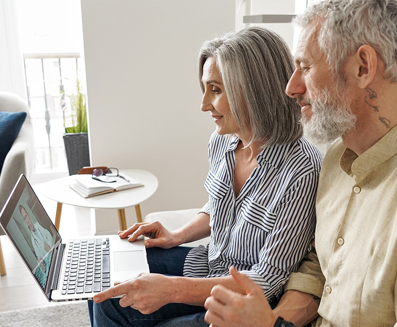 Seniors attend telehealth appointment