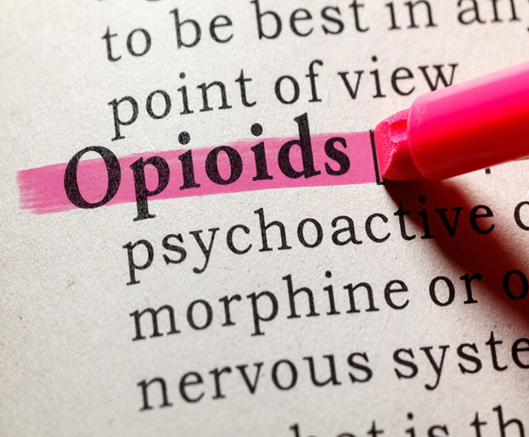 image of opioids text