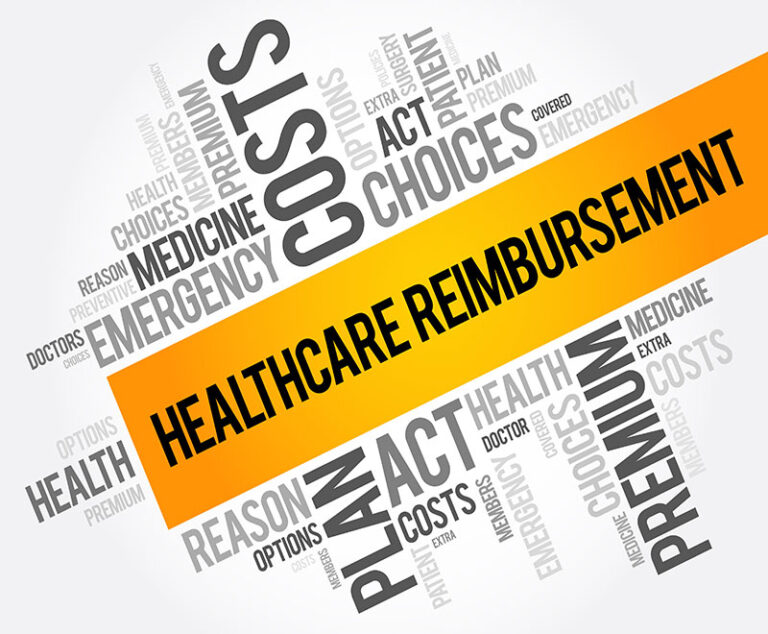 image of healthcare reimbursement text