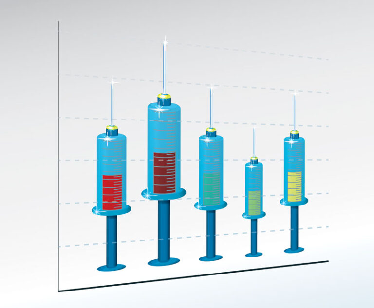 Illustration of syringes